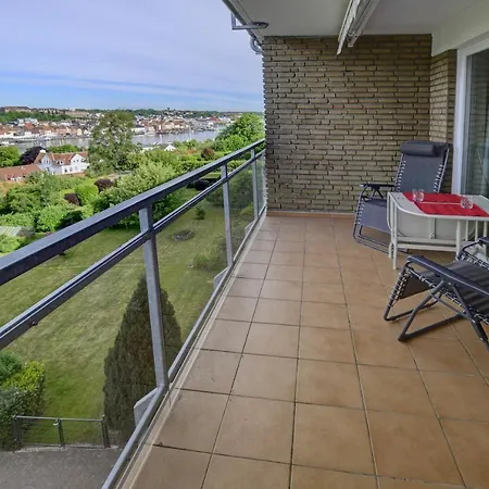 Fewo1846 - Flensview - Komfortables Studioapartment Mit Balkon Und Hafenblick