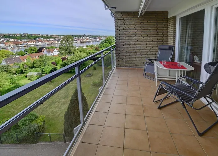 Fewo1846 - Flensview - Komfortables Studioapartment Mit Balkon Und Hafenblick